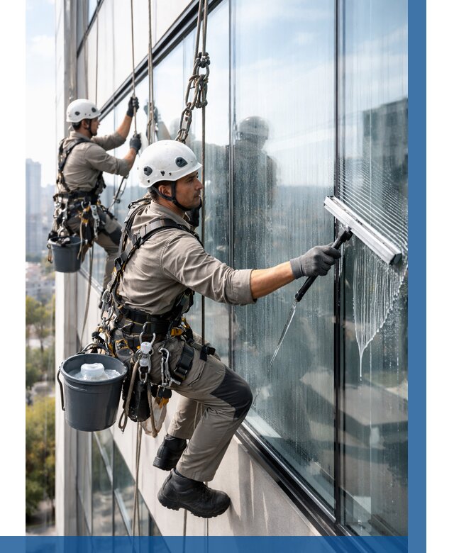 Мойка окон альпинистами в Лыткарине от 4609 р. | ВЫСОТНИК-Лтк