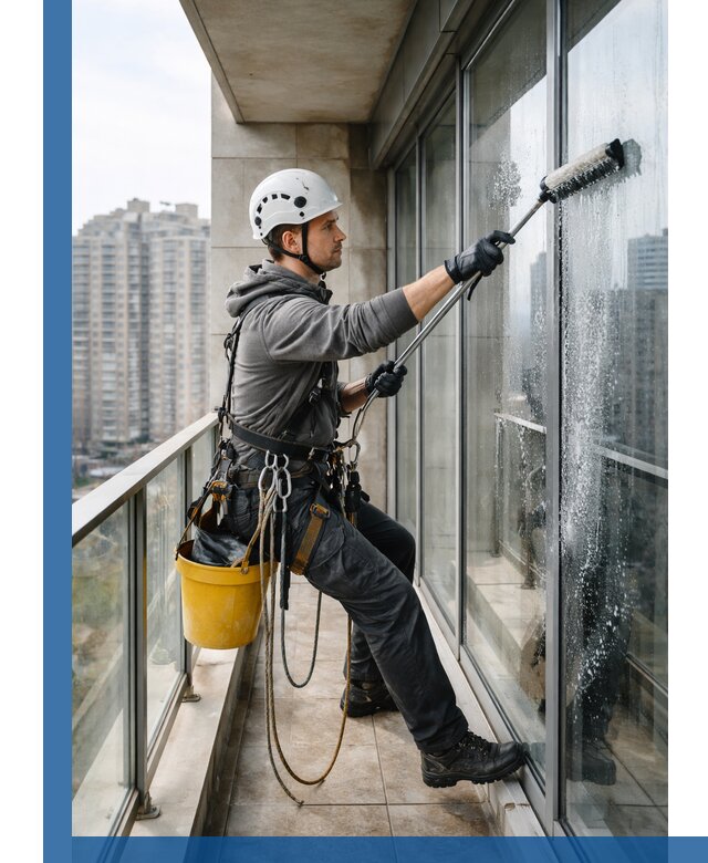 Профессиональная мойка балконного остекления в Лыткарине