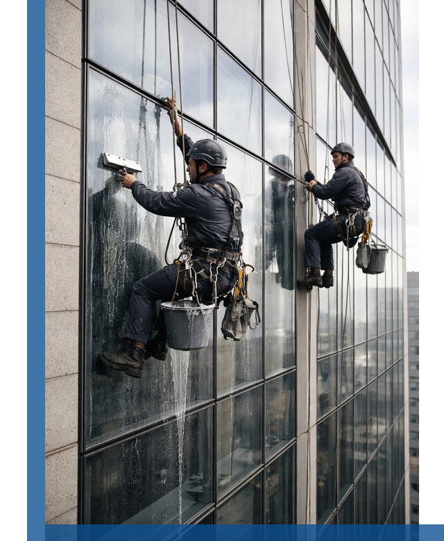 Профессиональная мойка стеклянных фасадов зданий в Лыткарине