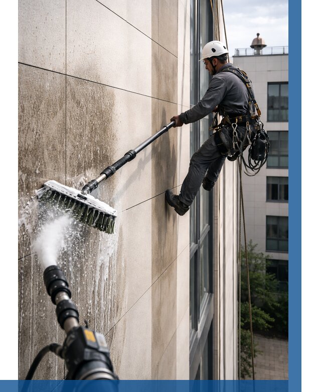 Мойка фасада из керамогранита в Лыткарине от 307 р. | ВЫСОТНИК-Лтк