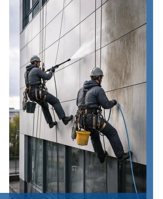 Мойка фасада из композита в Лыткарине по цене от 307 р. | ВЫСОТНИК-Лтк