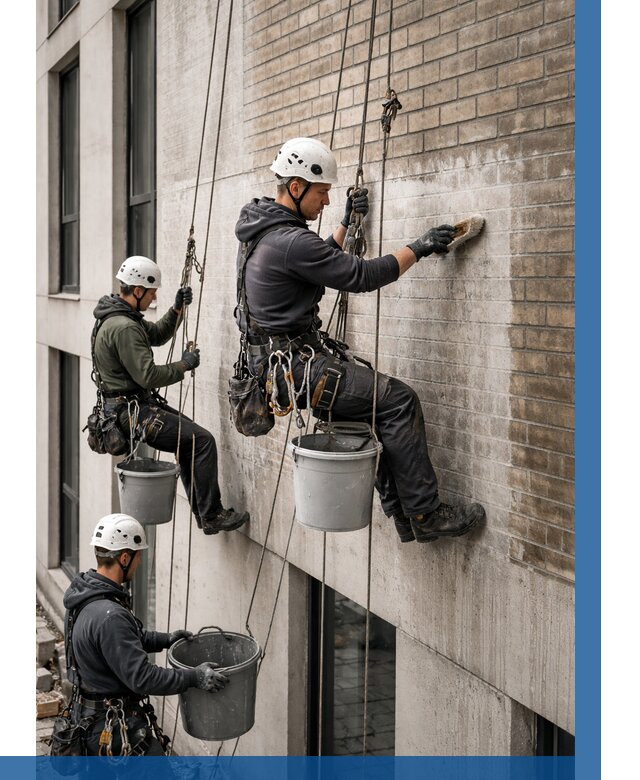 Удаление высолов с фасада в Лыткарине от 256 р. | ВЫСОТНИК-Лтк