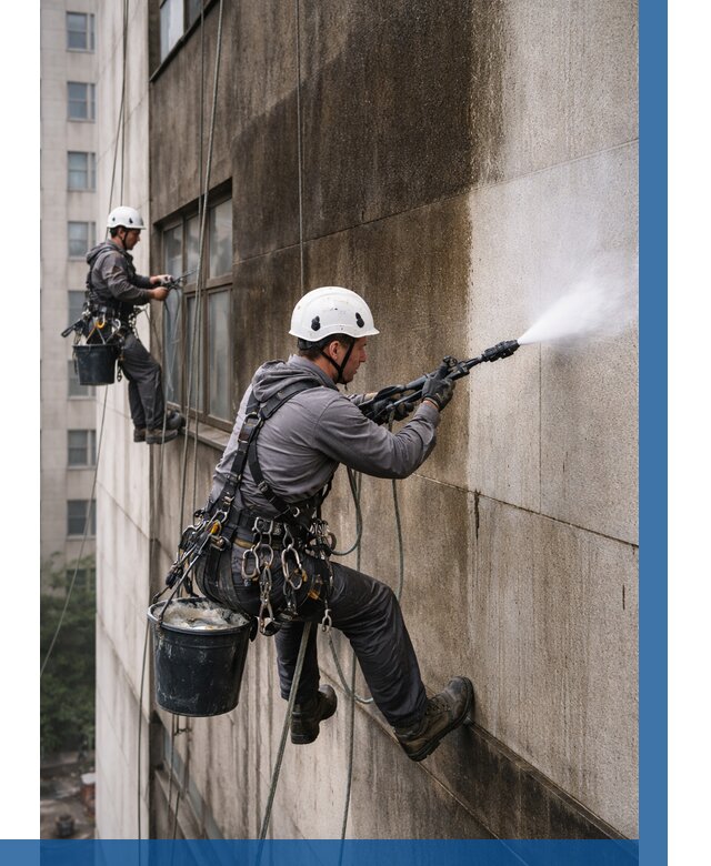 Очистка фасада от копоти в Лыткарине от 256 р. | ВЫСОТНИК-Лтк