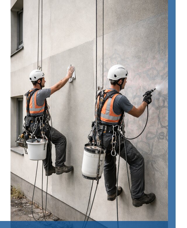 Антиграффити покрытие фасада в Лыткарине от 615 р. | ВЫСОТНИК-Лтк