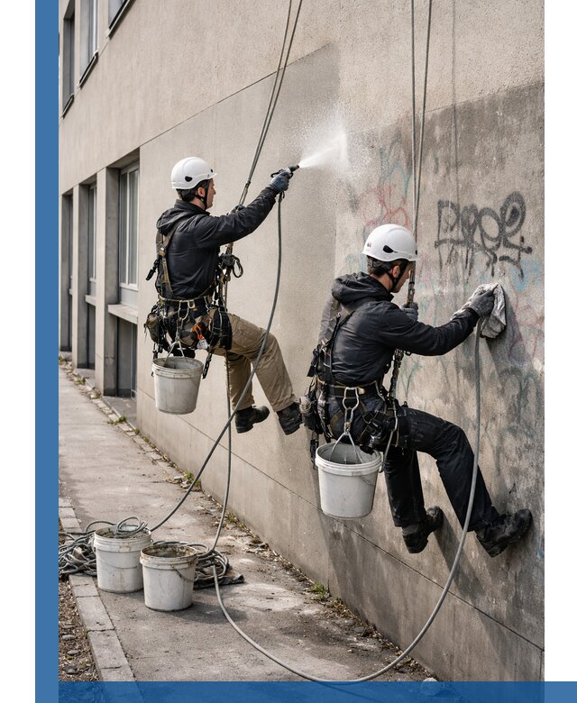 Антиграффити покрытие фасада с защитой от надписей в Лыткарине