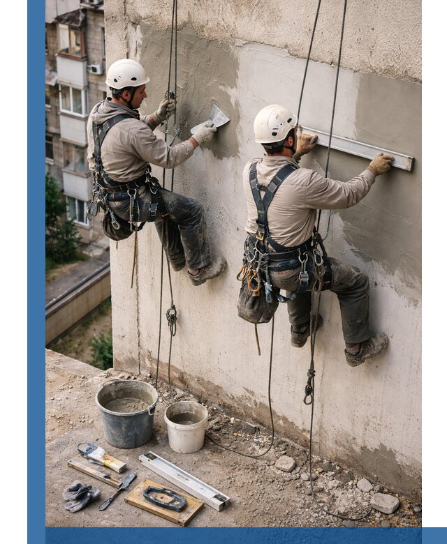 Комплексный ремонт штукатурного фасада с гарантией в Лыткарине