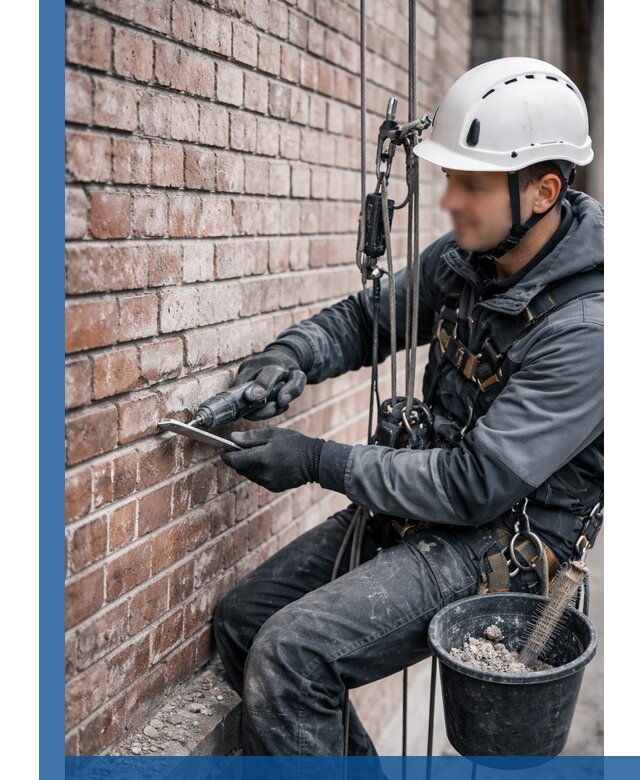 Расшивка кирпичных швов фасадов и стен, ремонт в Лыткарине