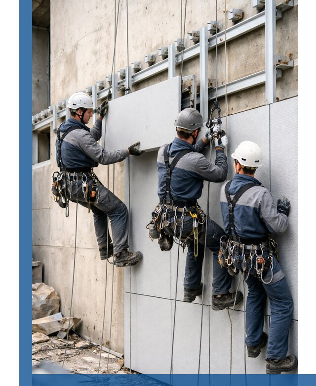 Монтаж вентилируемого фасада в Лыткарине под ключ с гарантией качества