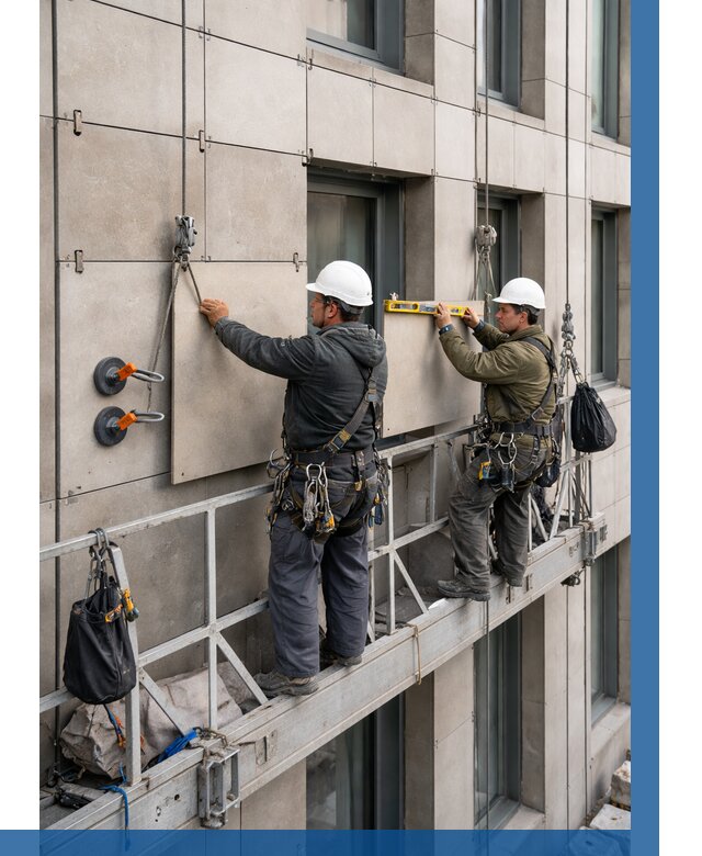 Монтаж керамогранита на фасад в Лыткарине от 2561 р. | ВЫСОТНИК-Лтк