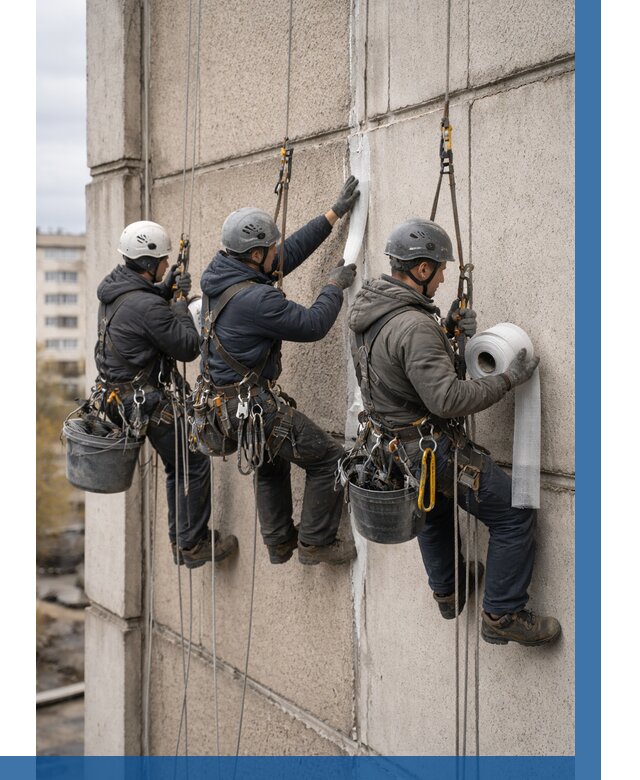 Ремонт межпанельных швов в Лыткарине от 768 р. | ВЫСОТНИК-Лтк