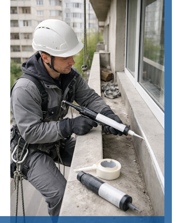 Герметизация швов лоджии в Лыткарине от 4609 р. | ВЫСОТНИК-Лтк