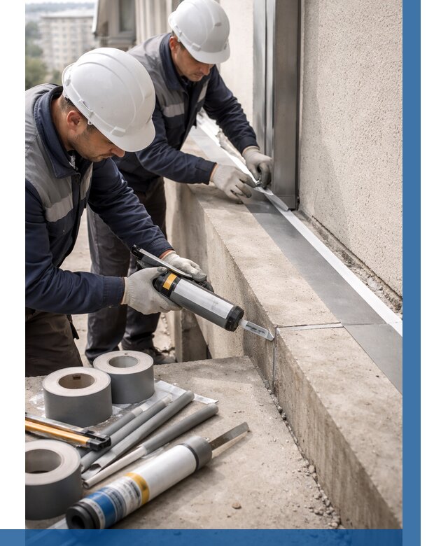 Герметизация примыкания балкона в Лыткарине от 4609 р. | ВЫСОТНИК-Лтк