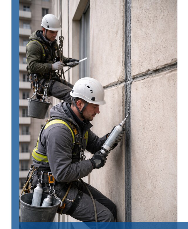 Герметизация деформационных швов фасада в Лыткарине качественно