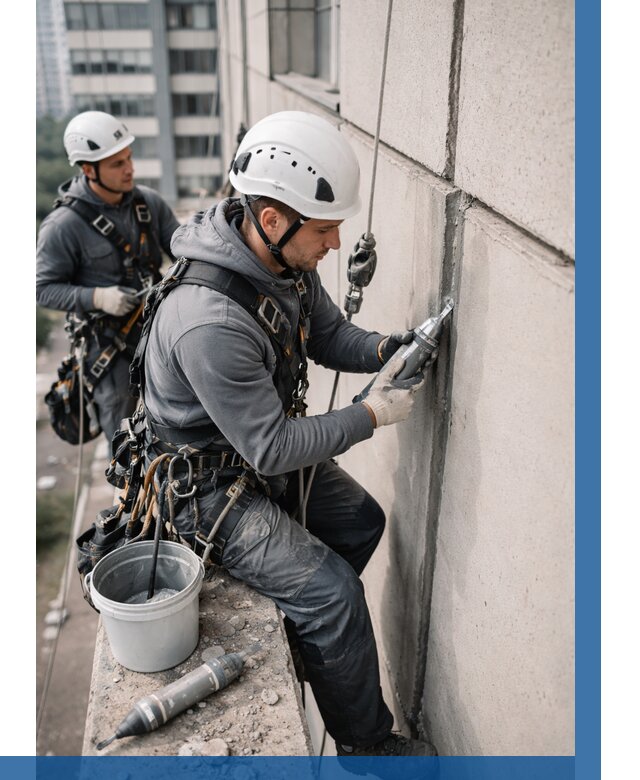 Ремонт деформационных швов здания в Лыткарине от 1024 р. | ВЫСОТНИК-Лтк