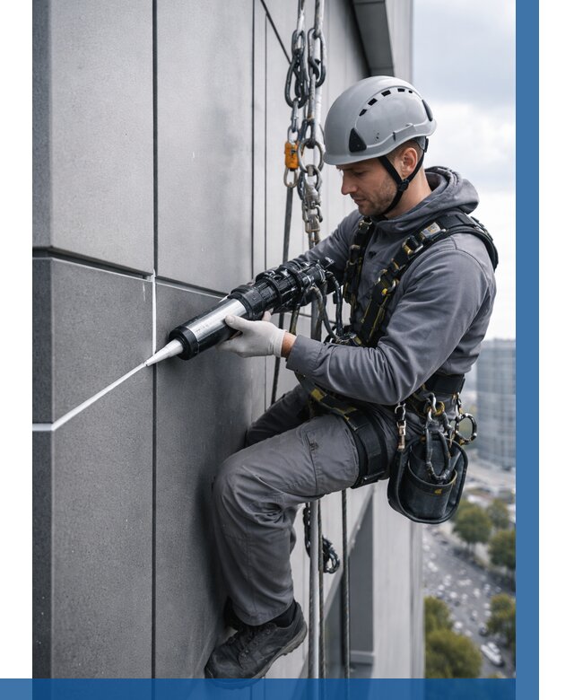 Герметизация стыков фасадных панелей в Лыткарине от 6658 р.| ВЫСОТНИК-Лтк