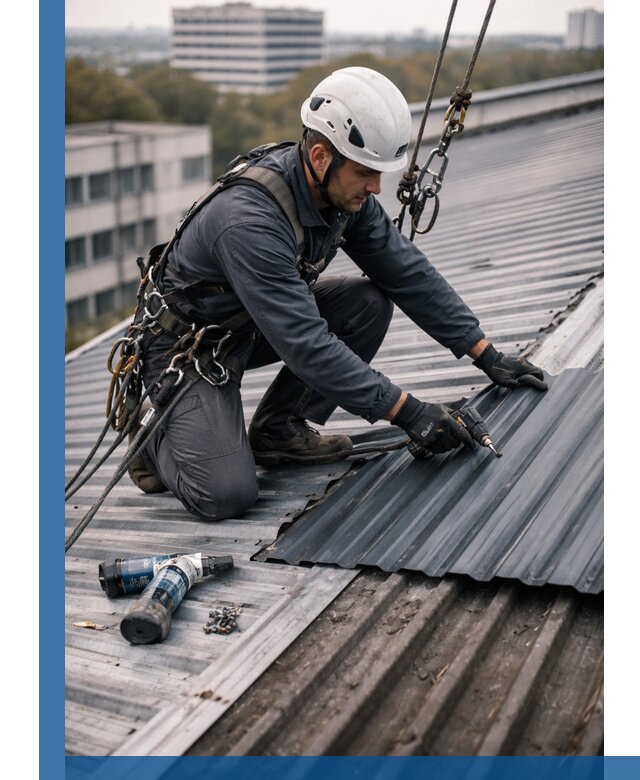 Ремонт профнастила на кровле в Лыткарине, работы под ключ