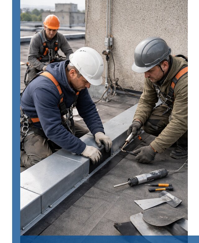 Ремонт кровельных примыканий в Лыткарине профессионально