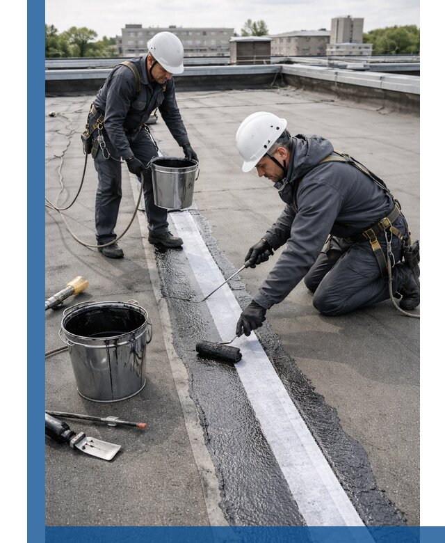 Гидроизоляция кровли мастикой в Лыткарине надежная защита