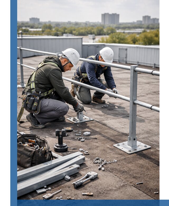 Монтаж кровельного ограждения в Лыткарине под ключ с гарантией