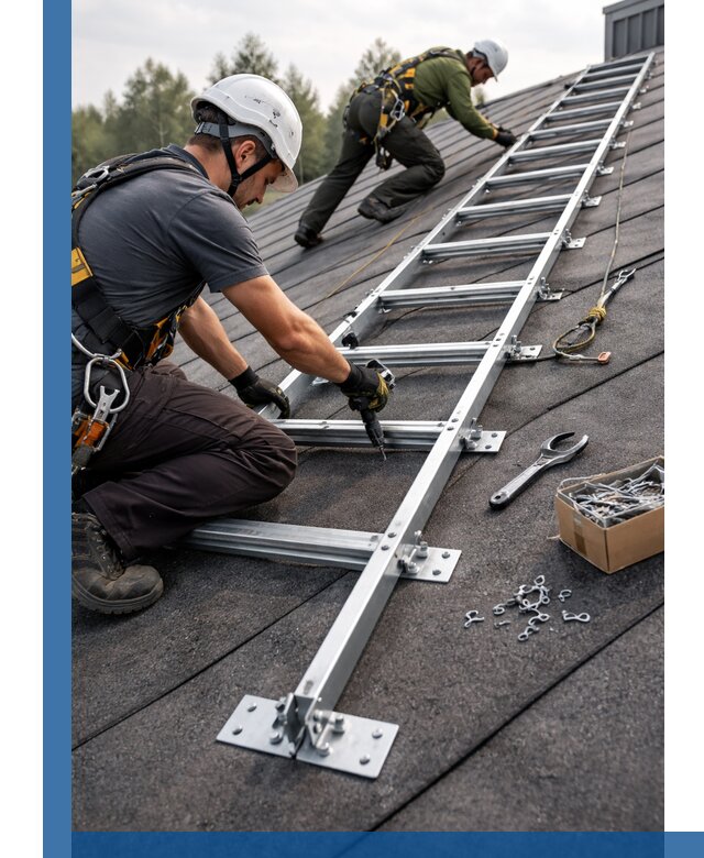 Профессиональный монтаж кровельной лестницы в Лыткарине под ключ