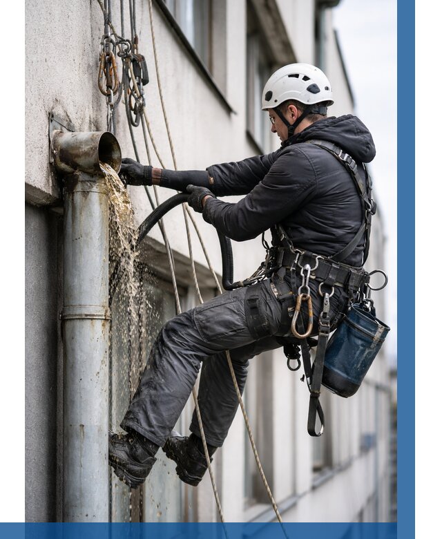 Прочистка водосточных труб в Лыткарине от 3585 р. | ВЫСОТНИК-Лтк