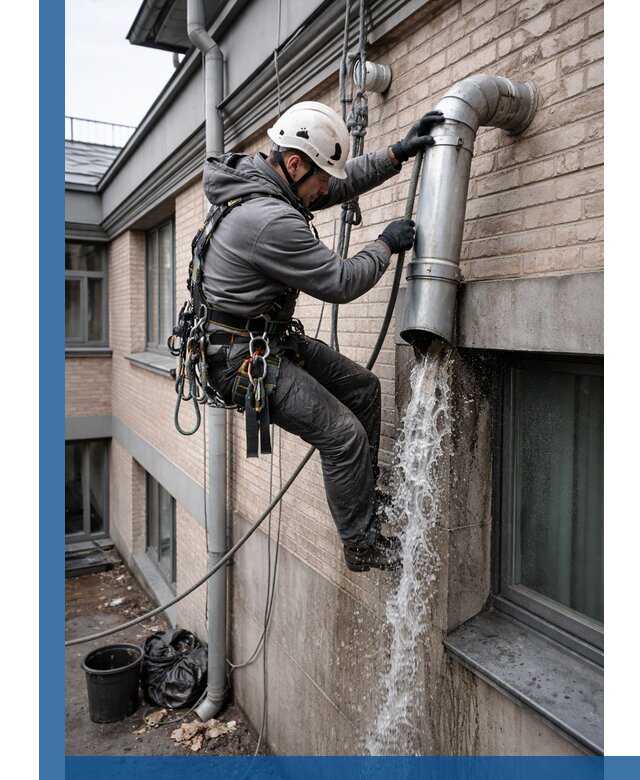 Профессиональная прочистка водосточных труб в Лыткарине с гарантией