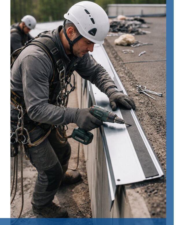 Монтаж капельника на кровле в Лыткарине от 307 р. | ВЫСОТНИК-Лтк