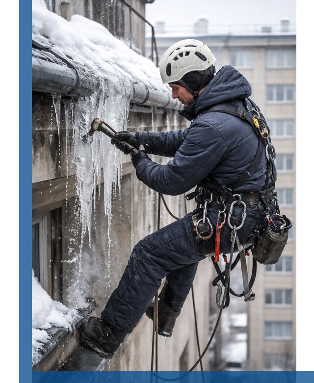 Удаление наледи и чистка водостоков в Лыткарине оперативно и безопасно