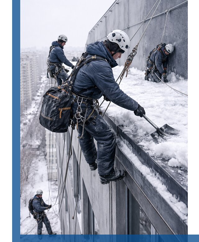 Абонентское обслуживание кровли зимой в Лыткарине регулярный уход