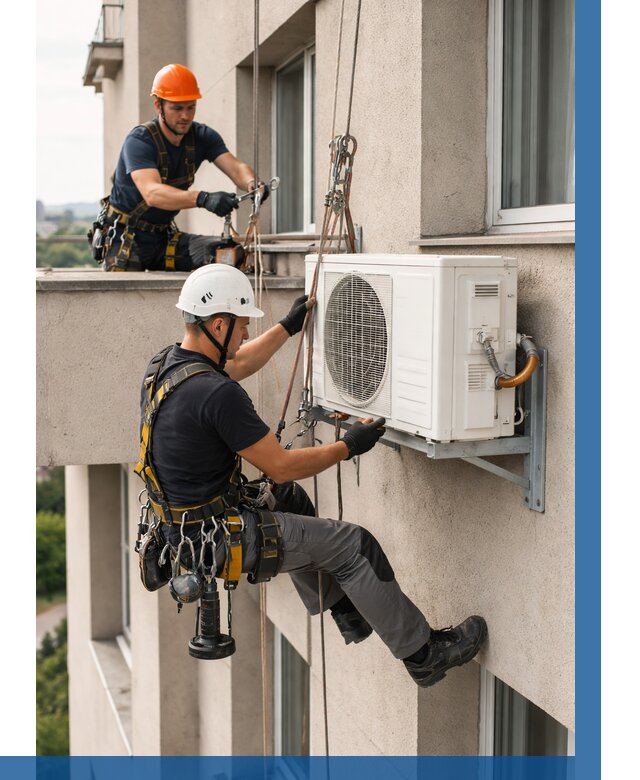 Монтаж внешнего блока кондиционера в Лыткарине от 6658 р. | ВЫСОТНИК-Лтк