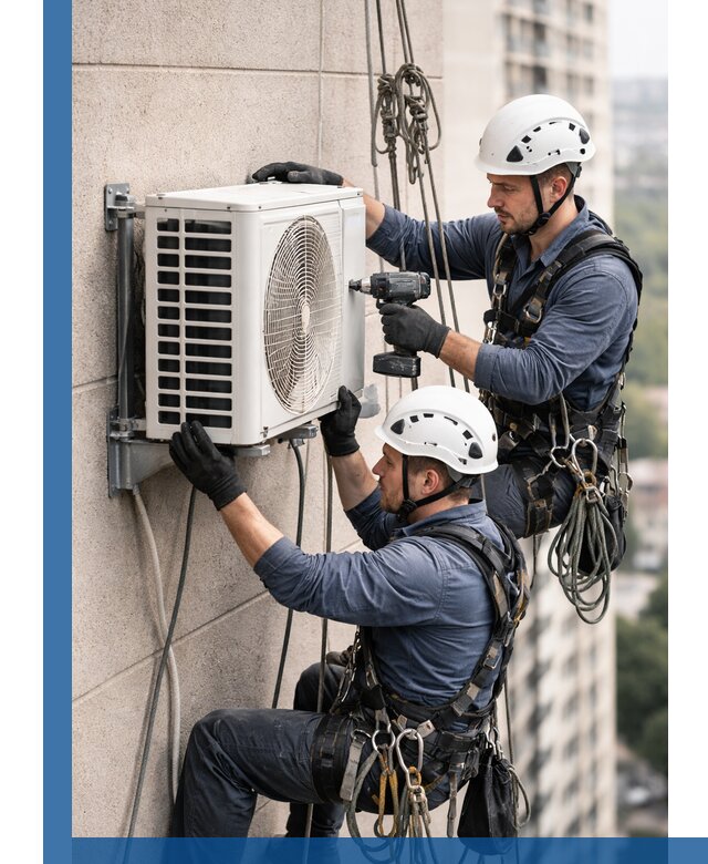 Монтаж внешнего блока кондиционера в Лыткарине установка и крепление