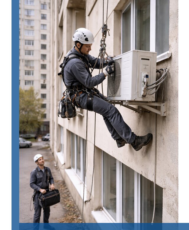 Демонтаж внешнего блока кондиционера в Лыткарине профессионально