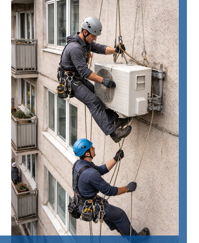 Перенос внешнего блока кондиционера в Лыткарине от 9219 р.| ВЫСОТНИК-Лтк