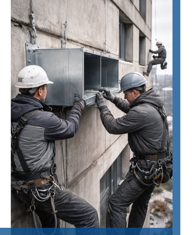 Монтаж вентиляционных коробов в Лыткарине от 3073 р. | ВЫСОТНИК-Лтк