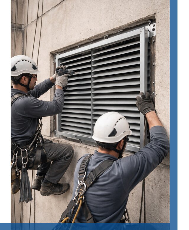 Монтаж вентиляционных решеток в Лыткарине от 4609 р. | ВЫСОТНИК-Лтк