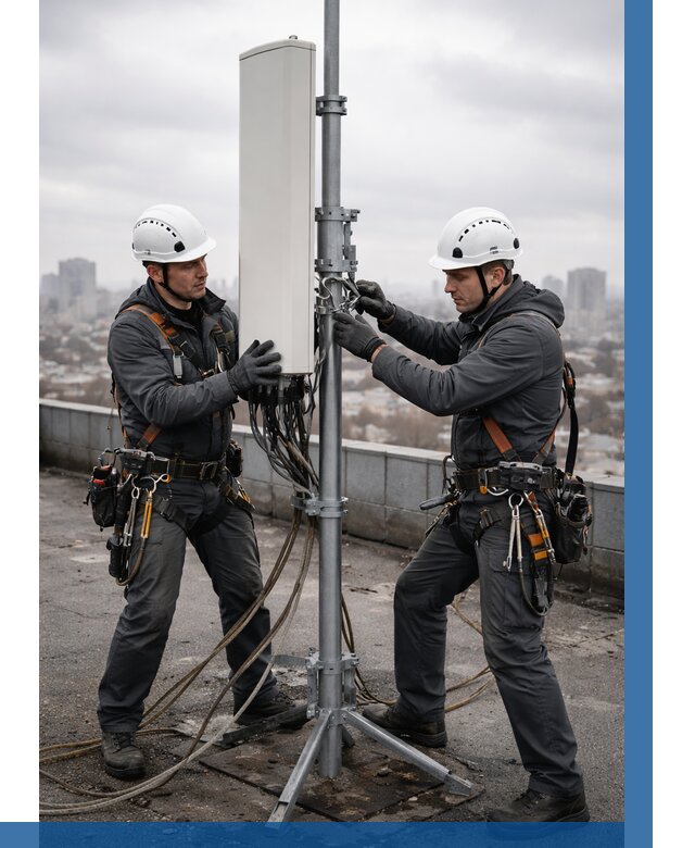 Монтаж антенн связи на крыше в Лыткарине от 8707 р. | ВЫСОТНИК-Лтк