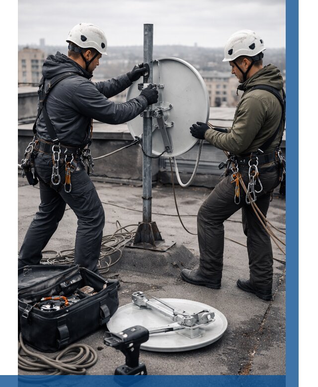 Демонтаж антенн на крыше в Лыткарине от 4609 р. | ВЫСОТНИК-Лтк