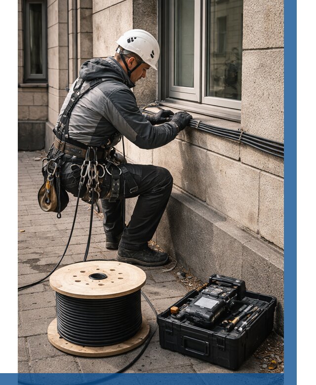 Прокладка оптоволоконного кабеля в Лыткарине от 819 р. | ВЫСОТНИК-Лтк