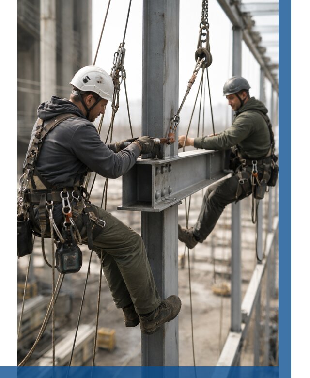 Монтаж металлоконструкций на высоте в Лыткарине от 3585 р. | ВЫСОТНИК-Лтк