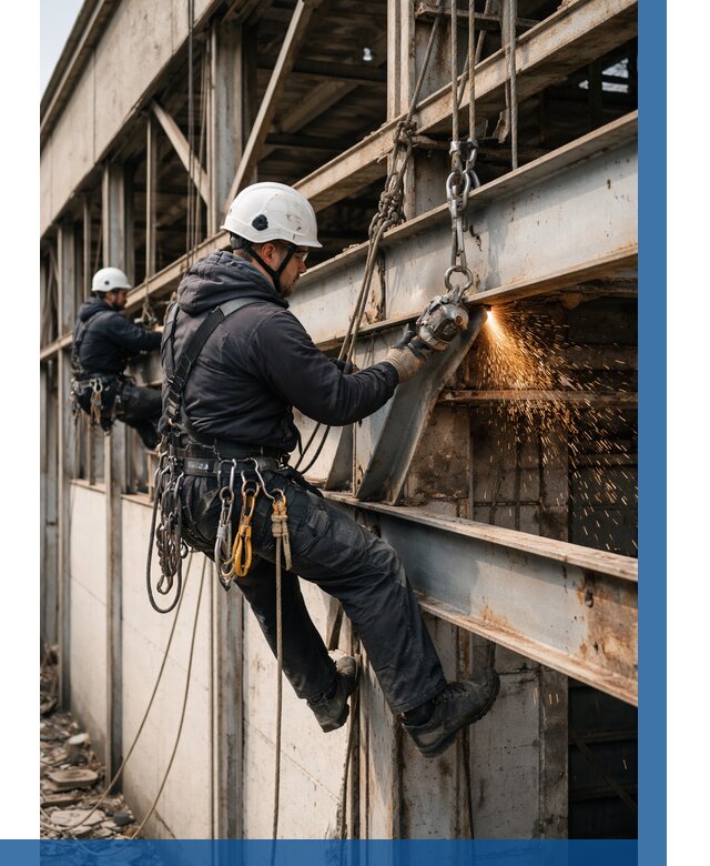 Демонтаж металлоконструкций на высоте в Лыткарине от 6658р. |ВЫСОТНИК-Лтк