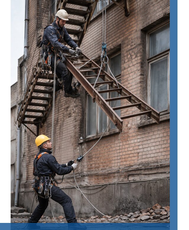 Демонтаж пожарной лестницы в Лыткарине от 12292 р. | ВЫСОТНИК-Лтк