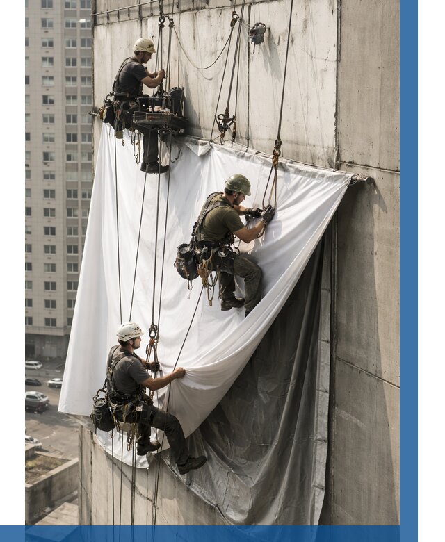 Замена баннерного полотна в Лыткарине от 6658 р. | ВЫСОТНИК-Лтк—заказать