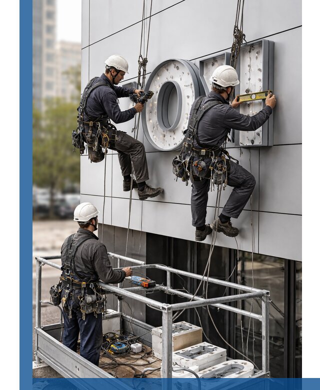 Профессиональный монтаж световых букв в Лыткарине под ключ