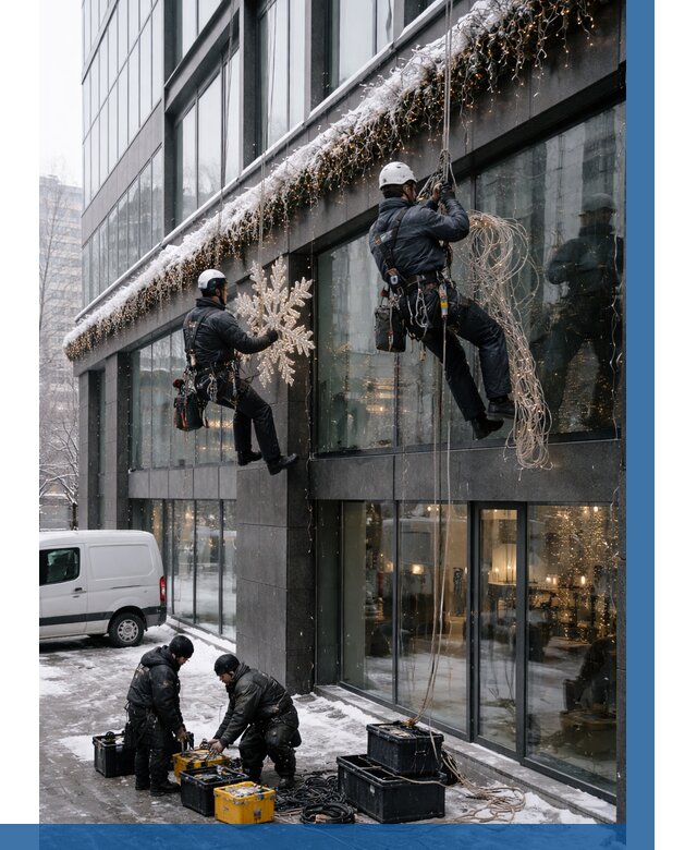 Демонтаж новогоднего оформления в Лыткарине от 5634 р. | ВЫСОТНИК-Лтк