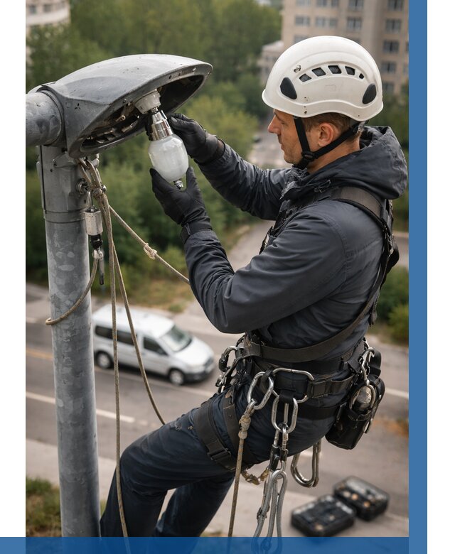 Замена ламп на высоте в Лыткарине от 2561 р. | ВЫСОТНИК-Лтк