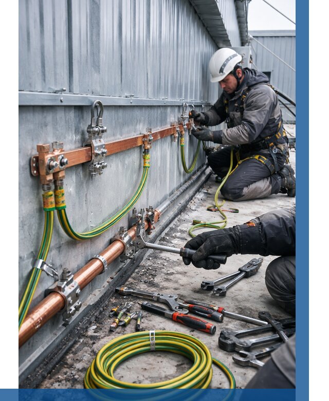 Монтаж заземления здания в Лыткарине от 25608 р. | ВЫСОТНИК-Лтк