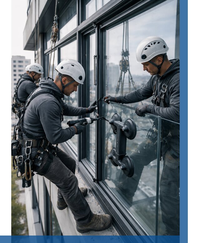 Витражное остекление зданий в Лыткарине от 3585 р. | ВЫСОТНИК-Лтк