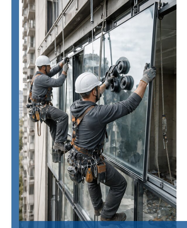 Витражное остекление фасадов и лоджий в Лыткарине под ключ