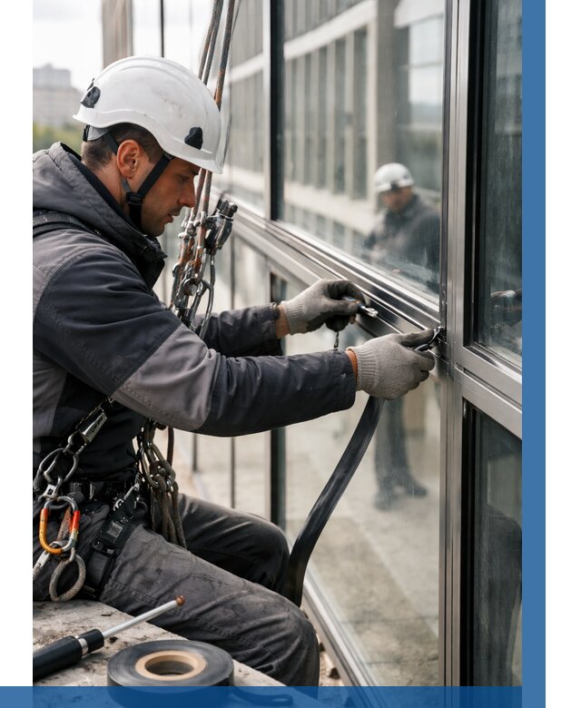 Ремонт витражных конструкций в Лыткарине от 3585 р. | ВЫСОТНИК-Лтк