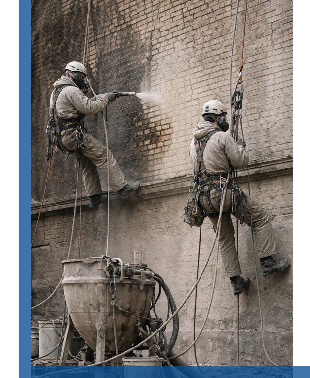 Пескоструйная очистка фасадов в Лыткарине профессионально